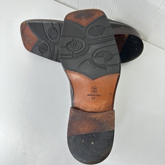 Avventura Brown Leather Dress Shoes Oxfords Made In Spain Mens Size 41 (9-9.5) main image 7